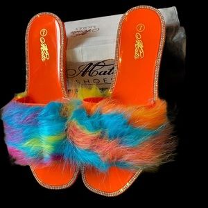 Faux Fur Slippers